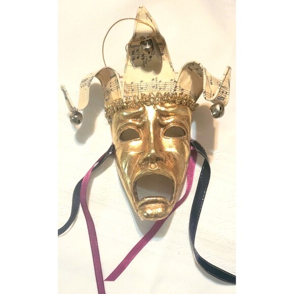 Wayne KLESKI Katherine's Collection Jester Theater Mask MARDI GRAS Bacchanalia - Picture 2 of 16